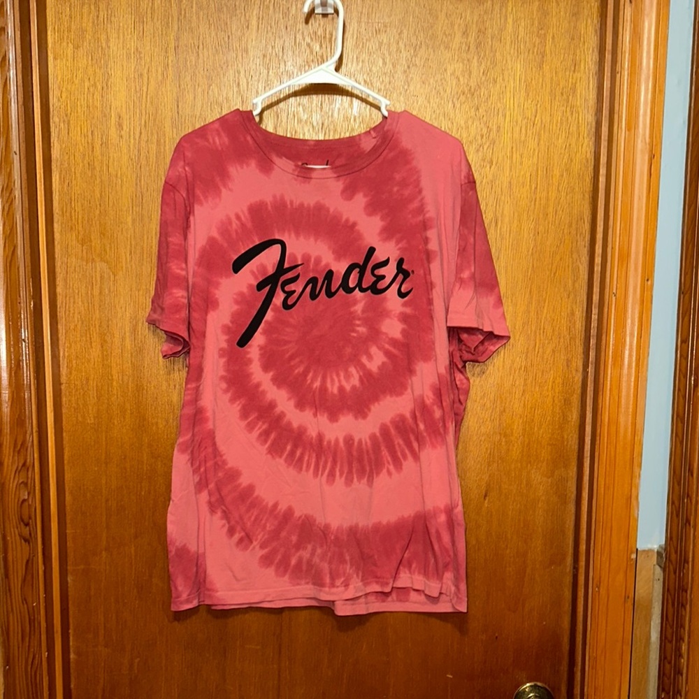 Fender Tie-Dye Short Sleeve Tee - Red